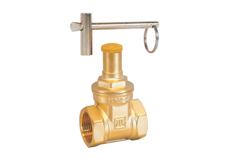 Brass Lockable Gate Valve JKL-9118