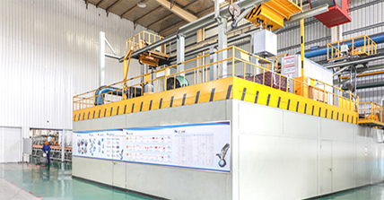 Horizontal continuous casting furnace